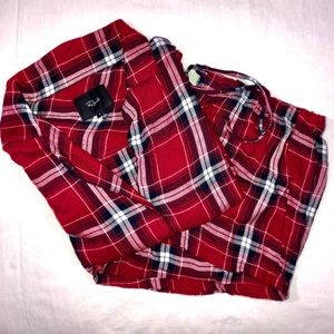 Rails Red Plait Pajamas Size S
